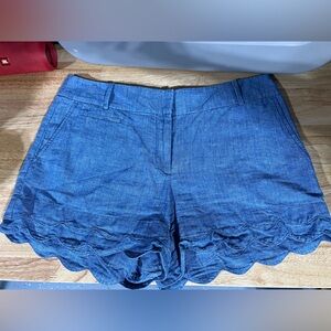 LOFT Riviera Scallop Shorts